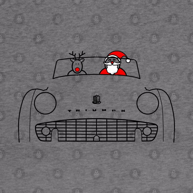Triumph TR3 classic British sports car Christmas special edition by soitwouldseem